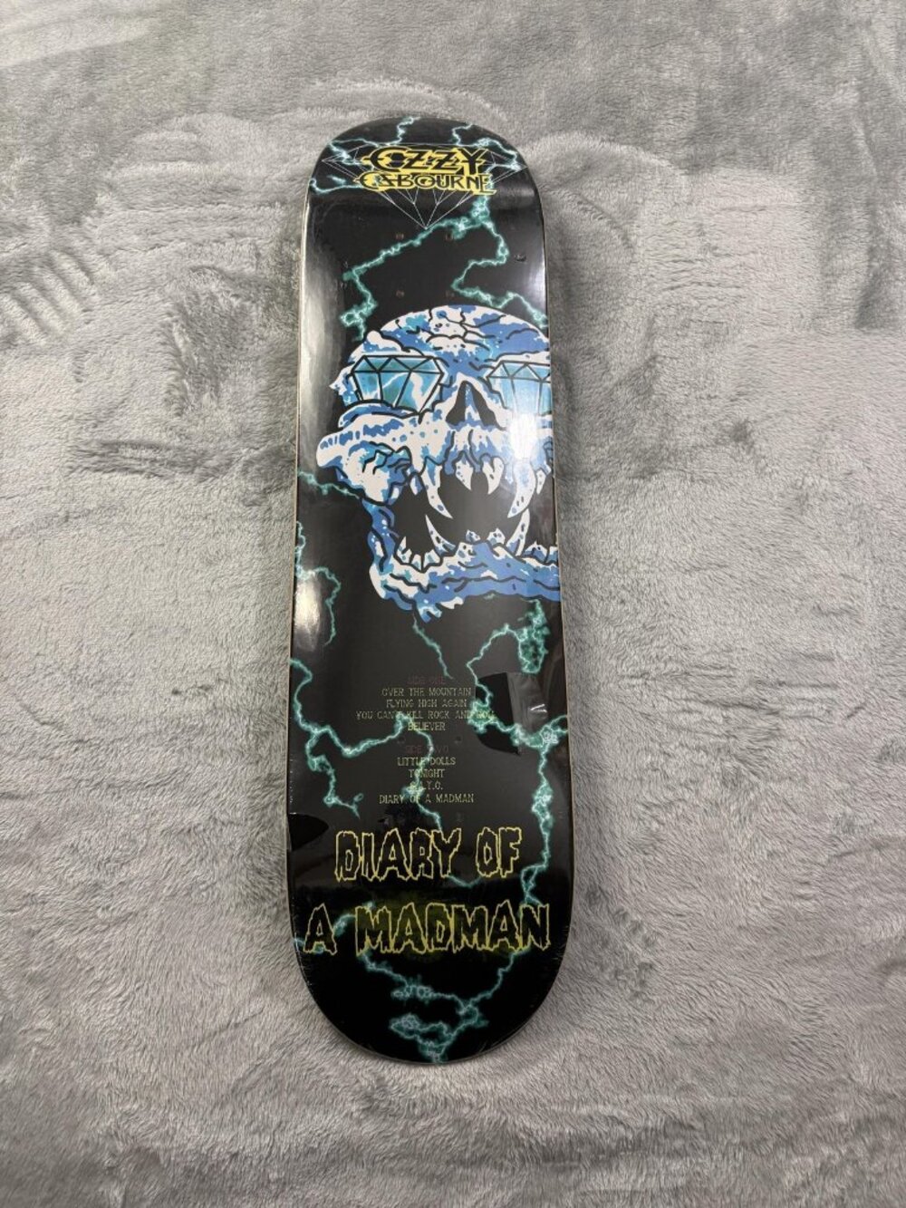 New Diamond Supply Co Ozzy Osbourne Diary Of A Madman Skateboard Deck 8.25 Black